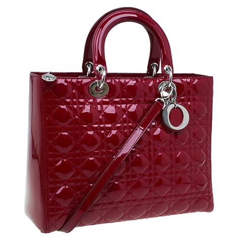 lady dior bag dark red|christian dior lady large bag.